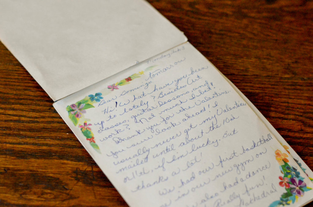 notepad,ephemera, vintage desk, letters, romance, milk paint, history, stories