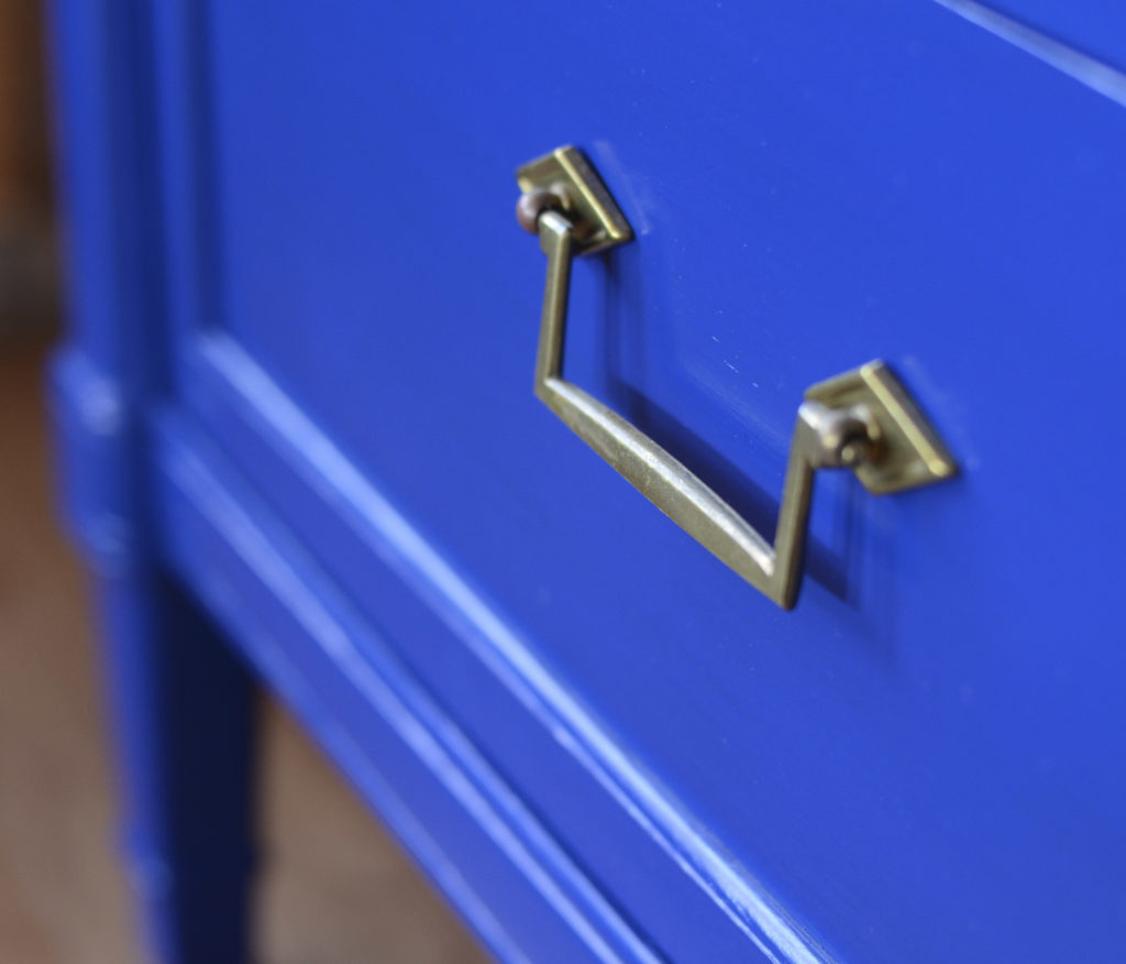 Blue Dresser, General Finishes Milk Paint, General Finishes Top Coat Satin