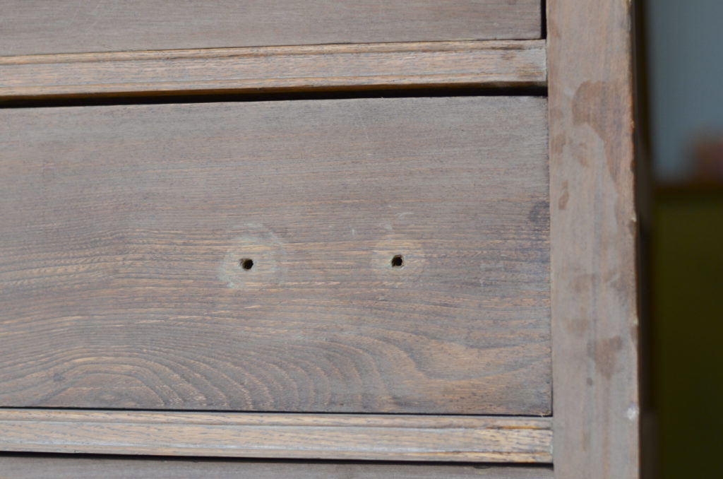 Milk paint, milk paint wash, developing a plan, structural issues, fixing a drawer, original craftsman