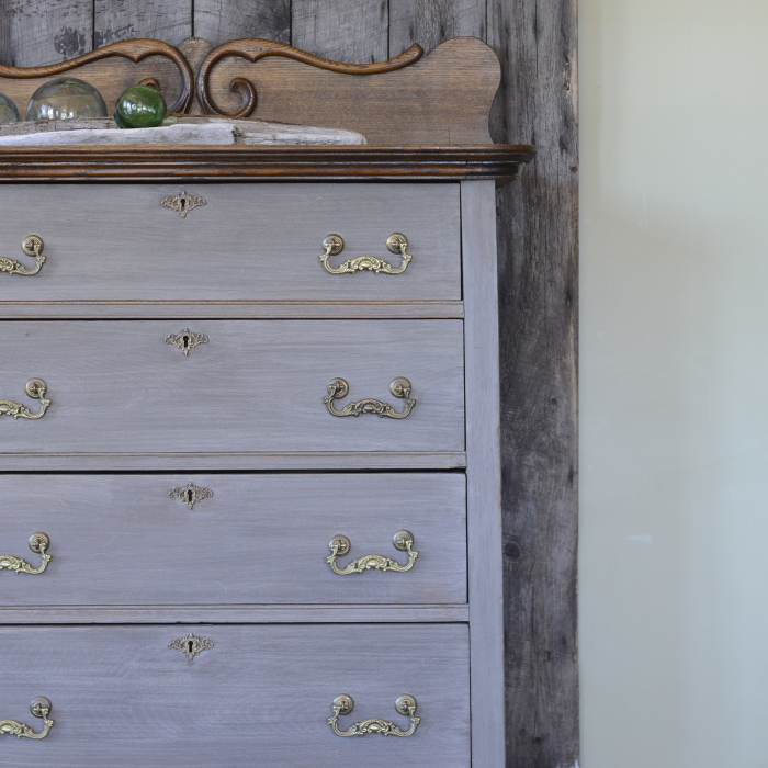 Lake Superior Dresser // Washed in a Driftwood milk paint finish