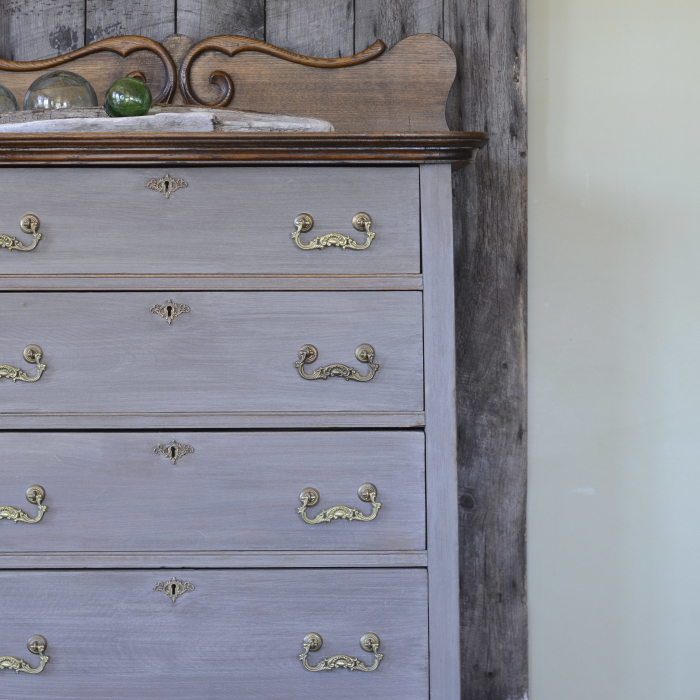 Lake Superior Dresser // Washed in a Driftwood milk paint finish