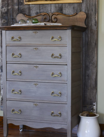 milk paint wash gray dresser refinishing hardware techniques