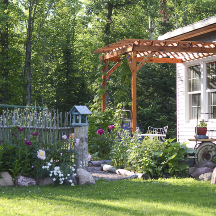 Kitchen garden in front of the house